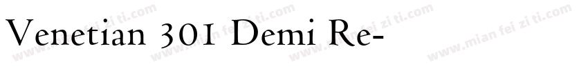 Venetian 301 Demi Re字体转换